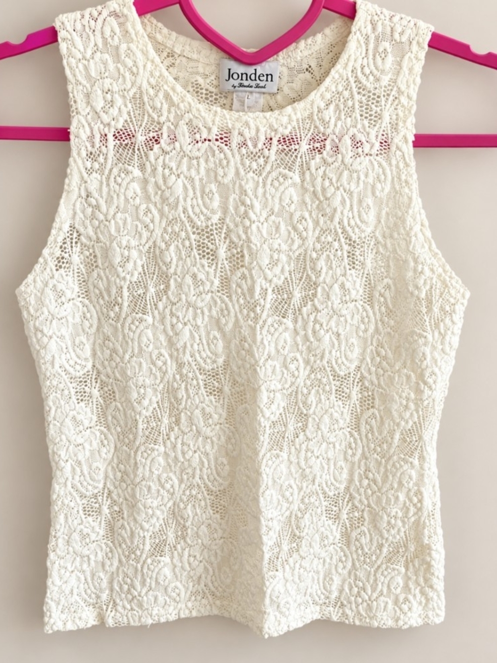 Jonden Cream Lace Camisole Top